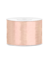 Satin Ribbon, light peach, 50mm/25m