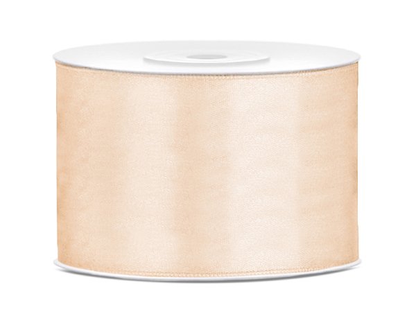 Satin Ribbon, cream, 50mm/25m (1 pc. / 25 lm)