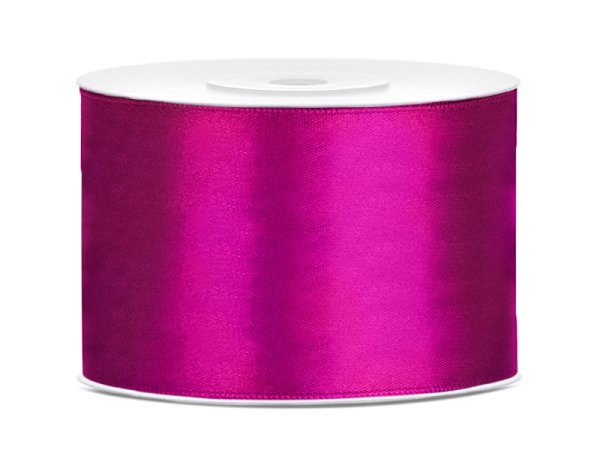 Satin Ribbon, fuchsia, 50mm/25m