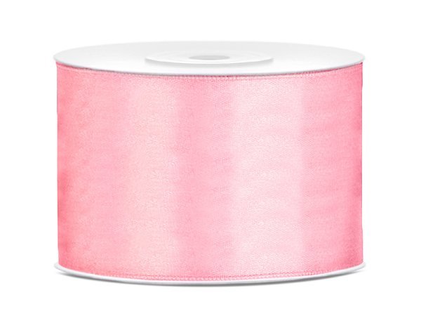 Satin Ribbon, light pink, 50mm/25m (1 pc. / 25 lm)