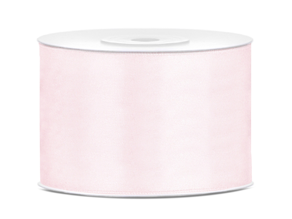 Satin Ribbon, light powder pink, 50mm/25m