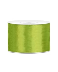 Satin Ribbon, green apple, 50mm/25m