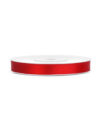 Satin Ribbon, red, 6mm/25m