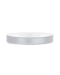Satin Ribbon, silver, 6mm/25m