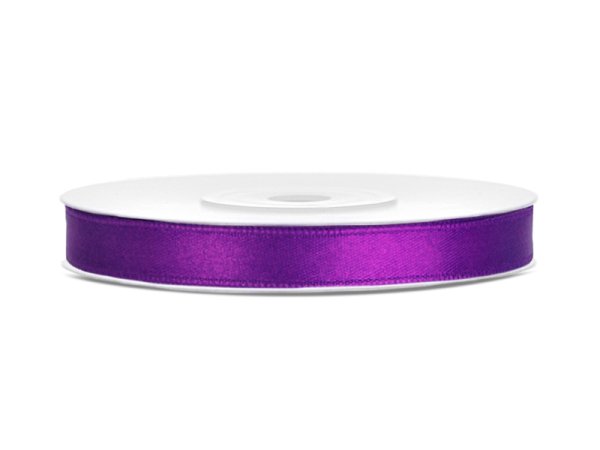 Satin Ribbon, purple, 6mm/25m