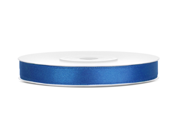 Satin Ribbon, royal blue, 6mm/25m