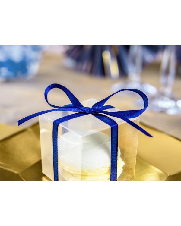 Satin Ribbon, navy blue, 6mm/25m (1 pc. / 25 lm)