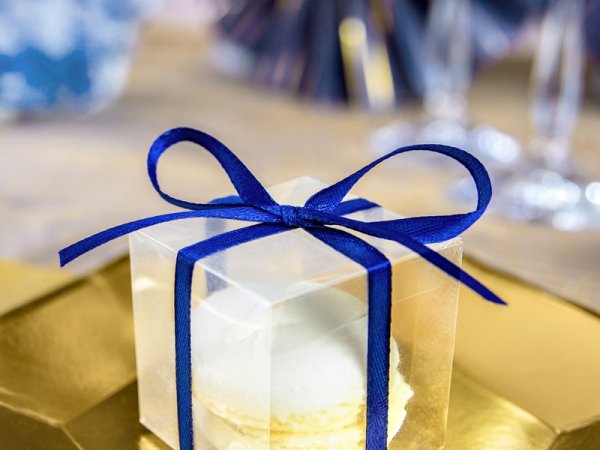 Satin Ribbon, navy blue, 6mm/25m (1 pc. / 25 lm)