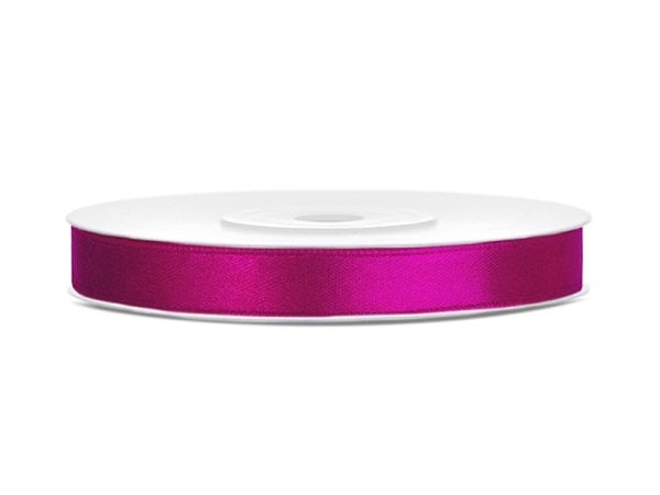 Satin Ribbon, fuchsia, 6mm/25m