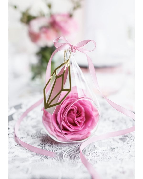 Satin Ribbon, light pink, 6mm/25m (1 pc. / 25 lm)