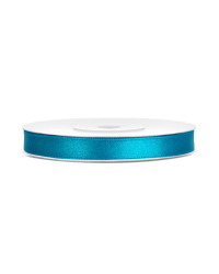 Satin Ribbon, turquoise, 6mm/25m