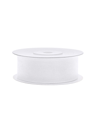 Chiffon Ribbon, white, 25mm/25m (1 pc. / 25 lm)