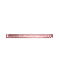 Confetti cannon with hearts, rose gold, 60cm