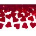 Confetti cannon with hearts, red, 60cm