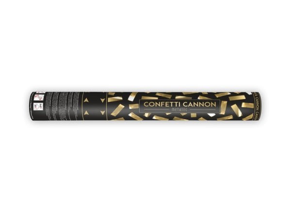 Confetti cannon, gold, 40cm Confetti cannon, gold, 40cm
