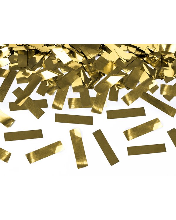 Confetti cannon, gold, 60cm