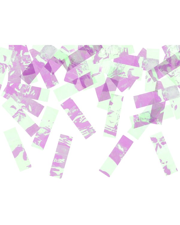 Confetti cannon, iridescent, 60cm