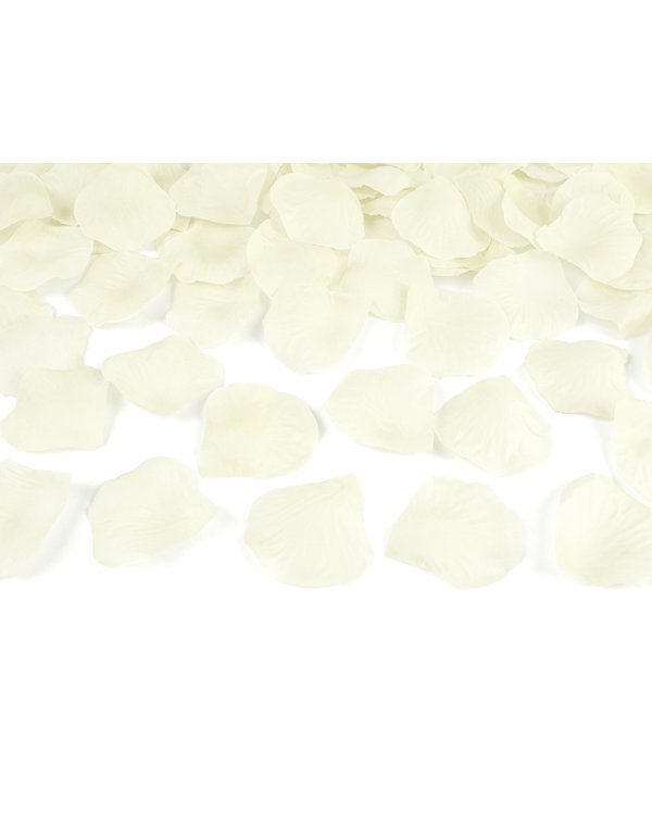 Confetti cannon with rose petals, cream, 40cm