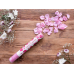 Confetti cannon with rose petals, pink, 40cm