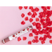 Confetti cannon with rose petals, deep red, 40cm