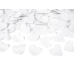 Confetti cannon with hearts, white, 60cm