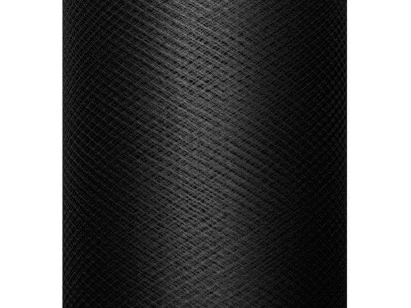 Tulle Plain, Stiff, black, 0.3 x 50m (1 pc. / 50 lm)