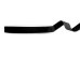 Velour ribbon, black, 15mm/10m