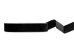 Velour ribbon, black, 25mm/10m