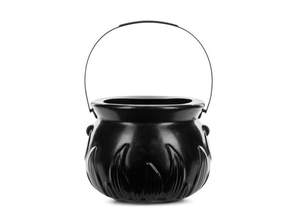 Cauldron Pot bucket, 18x13.5cm, black