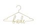Metal hanger Bride, gold, 45x27cm