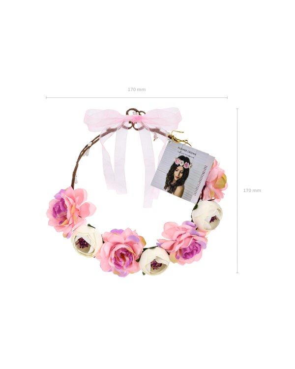 Flower crown, mix, 17cm