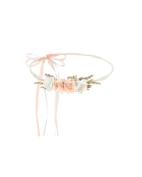 Flower crown, light peach, 18cm