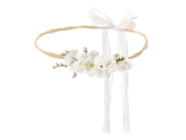 Flower crown, white, 18cm Flower crown, white, 18cm