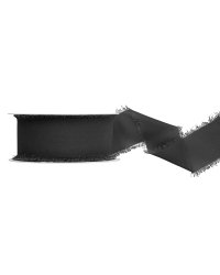 Chiffon ribbon, black, 40mm/10m