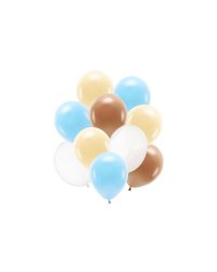 Latex balloons set, mix (1 pkt / 10 pc.)