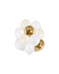 Latex balloons set, mix (1 pkt / 10 pc.)