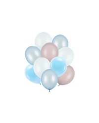 Latex balloons set, mix (1 pkt / 10 pc.)