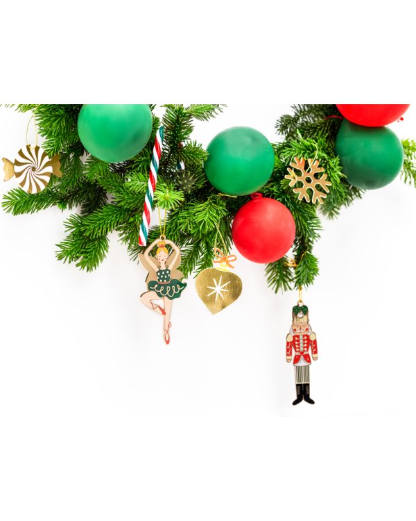 Metal hanging decoration Ballerina, mix, 5x10cm