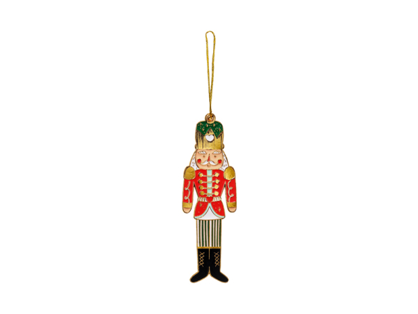 Metal hanging decoration Nutcracker, mix, 3x10cm