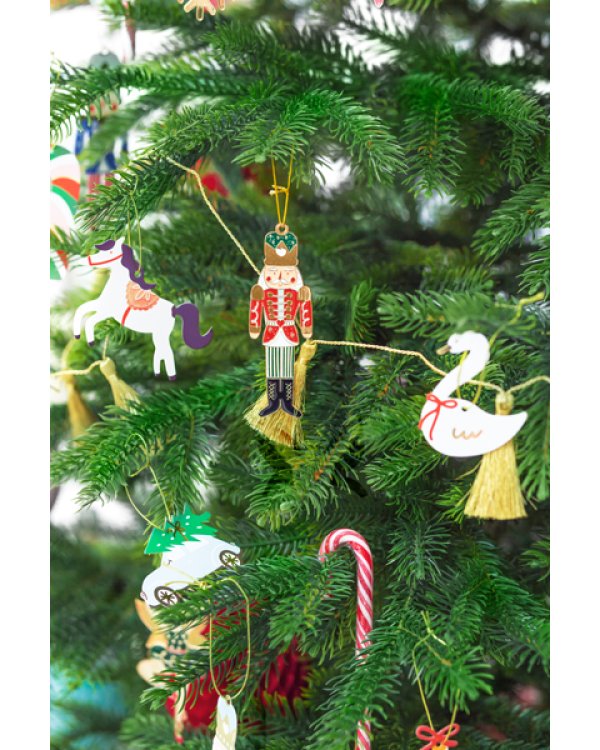 Metal hanging decoration Nutcracker, mix, 3x10cm