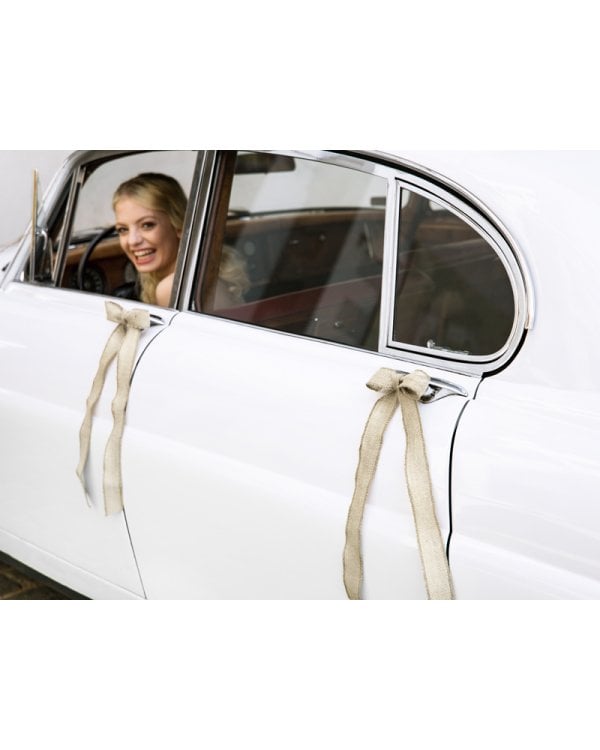 Car decoration kit - Bows, burlap