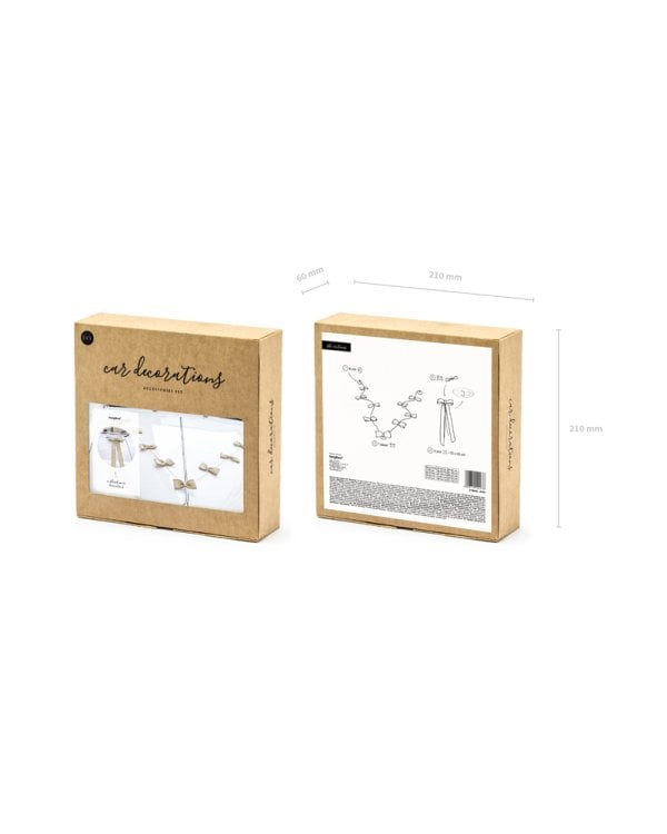 Car decoration kit - Bows, burlap