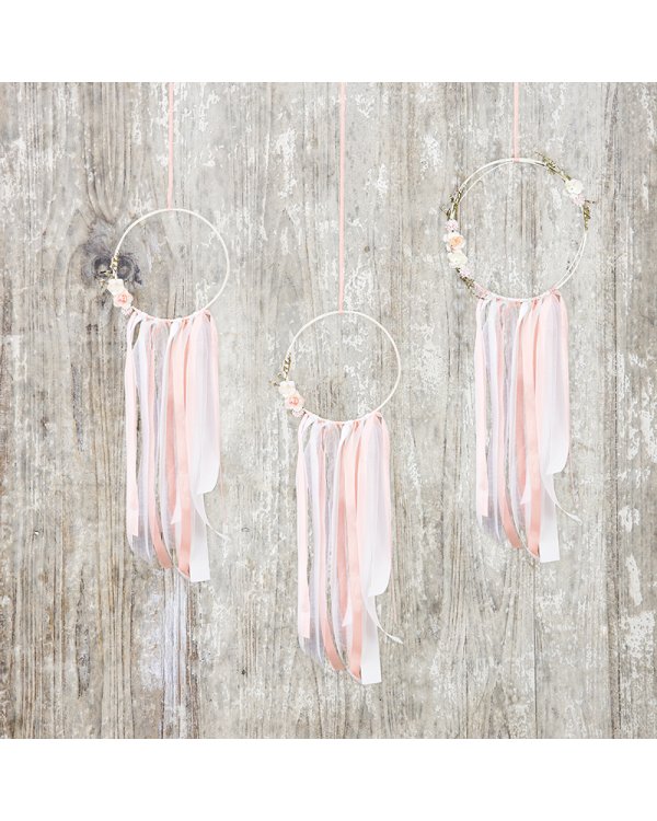 Decoration kit - Dream catchers, mix (1 pkt / 3 pc.)