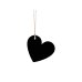 Paper Hearts, black, 5 x 4.5cm (1 pkt / 10 pc.)