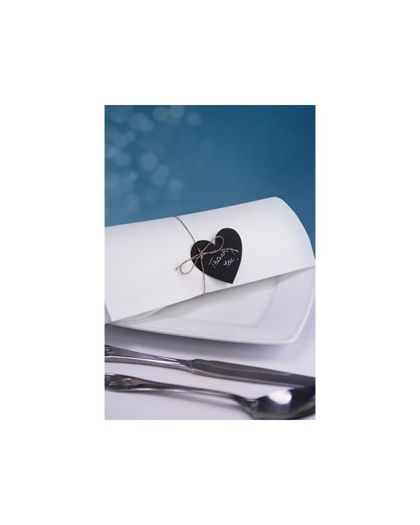 Paper Hearts, black, 5 x 4.5cm (1 pkt / 10 pc.)