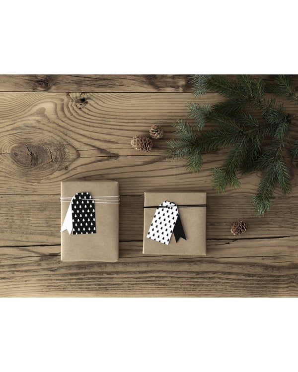 Gift tags Christmas trees (1 pkt / 12 pc.)