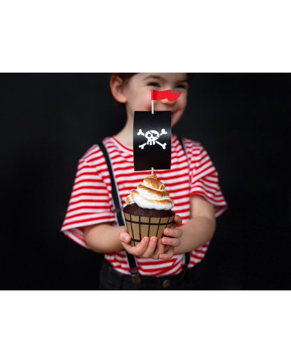 Cupcake kit Pirates Party (1 pkt / 6 pc.)