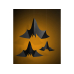 Hanging decoration Bats, black (1 pkt / 3 pc.)