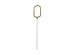 Sparkler Number 0, gold, 15 cm
