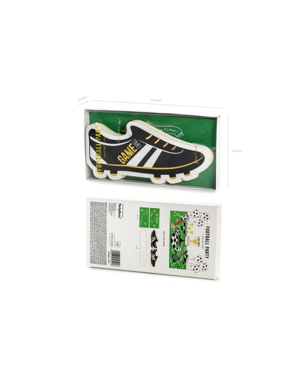Invitations Football - Shoe, mix (1 pkt / 6 pc.)